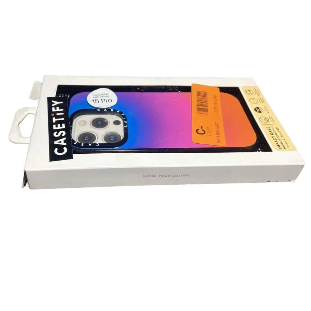 CASETiFY iPhone 15 Pro MagSafe Case Impact Protection Gradient Clear Cover